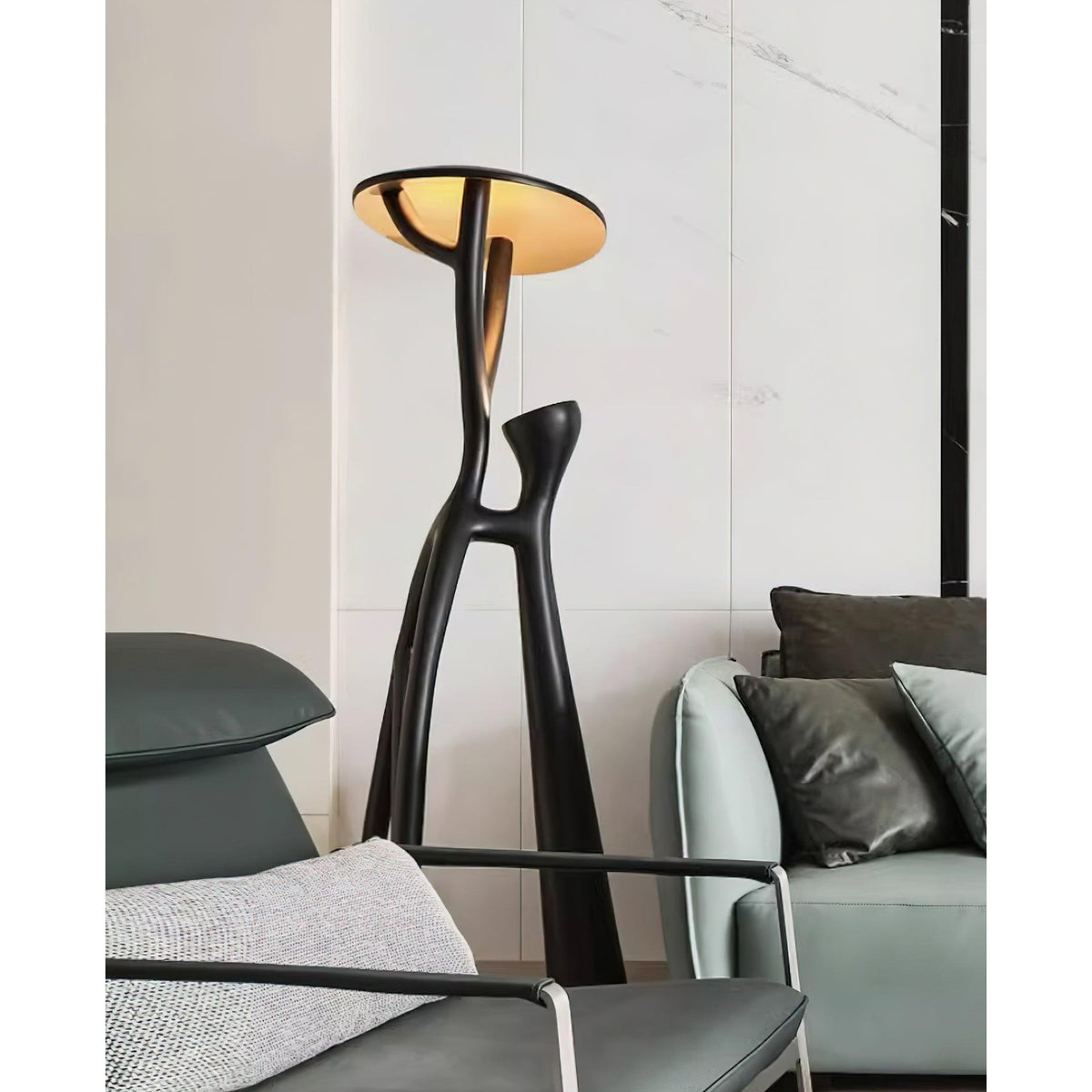 black-sculpture-floor-lamp