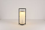 Twilight Lantern Solar Table Lamp – Stainless Steel & Glass Outdoor LED Light