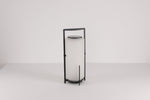 Twilight Lantern Solar Table Lamp – Stainless Steel & Glass Outdoor LED Light