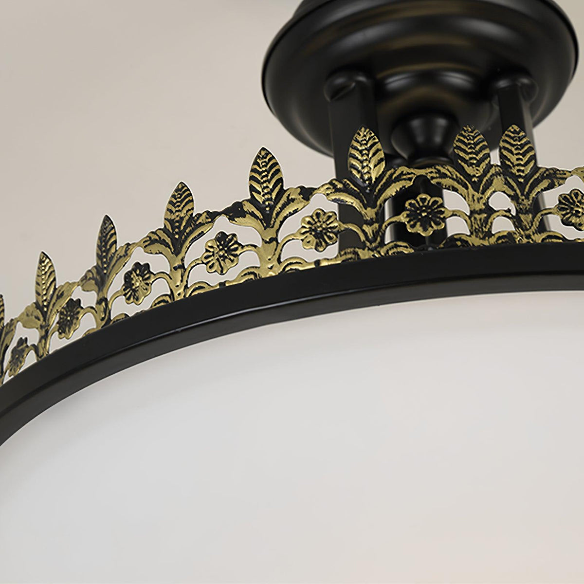 black-vintage-bowl-frosted-glass-ceiling-light
