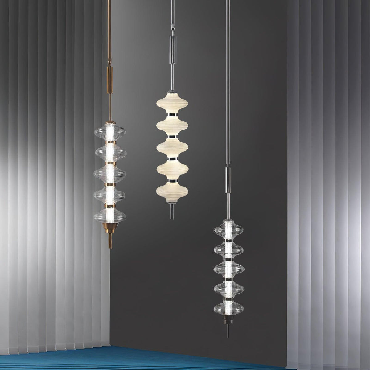 Blair Glass Pendant Light – Modern Minimalist LED Hanging Lamp