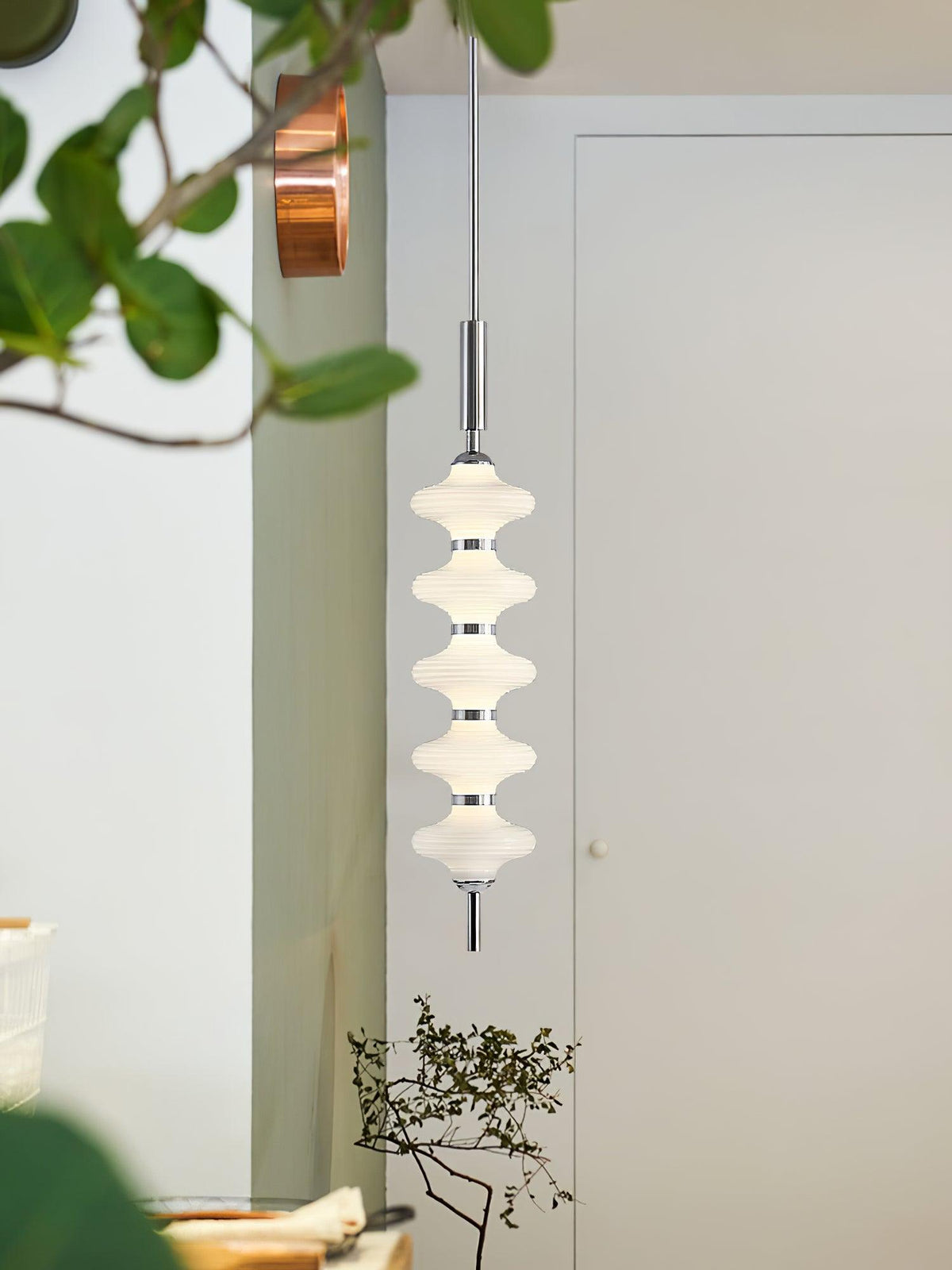 Blair Glass Pendant Light – Modern Minimalist LED Hanging Lamp