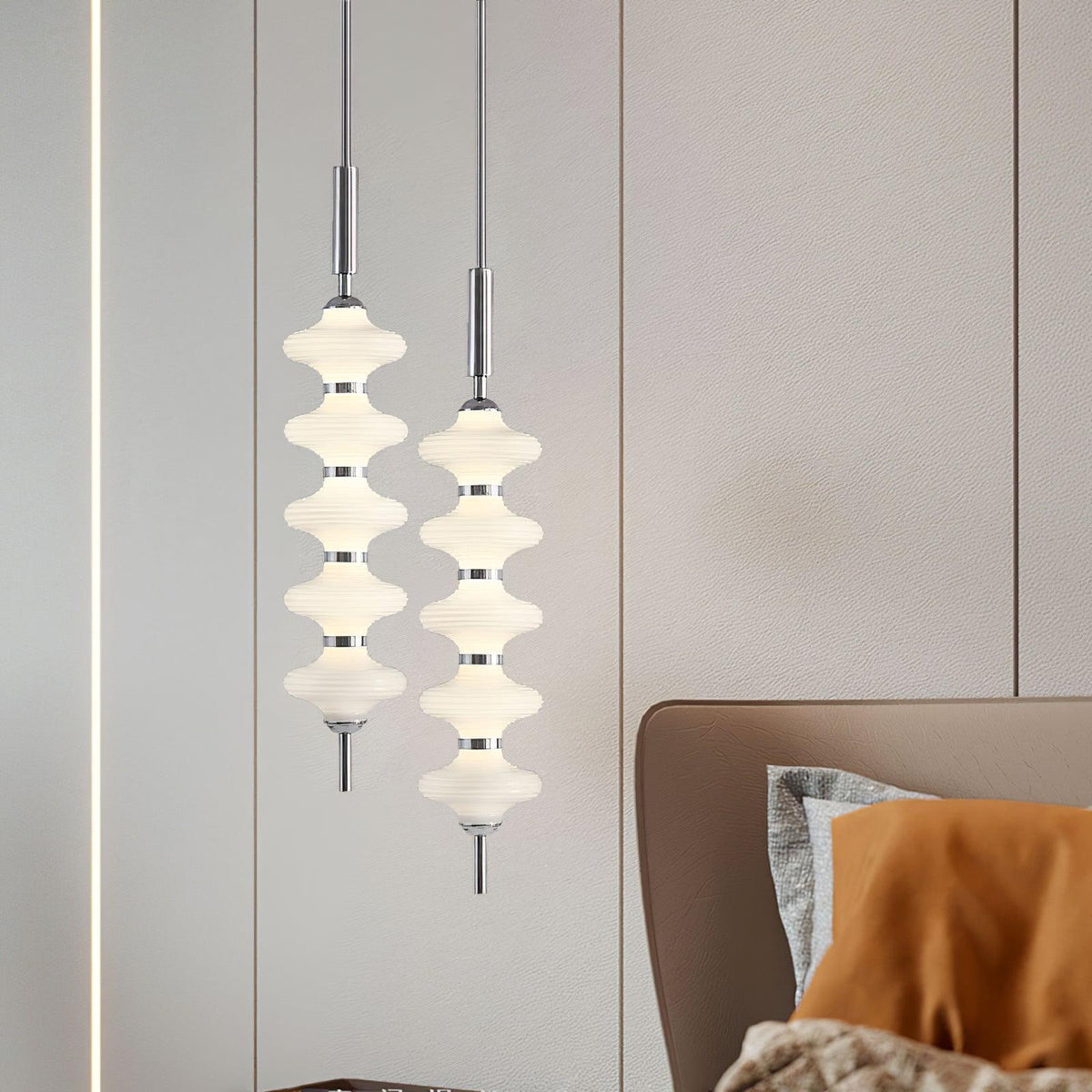 Blair Glass Pendant Light – Modern Minimalist LED Hanging Lamp