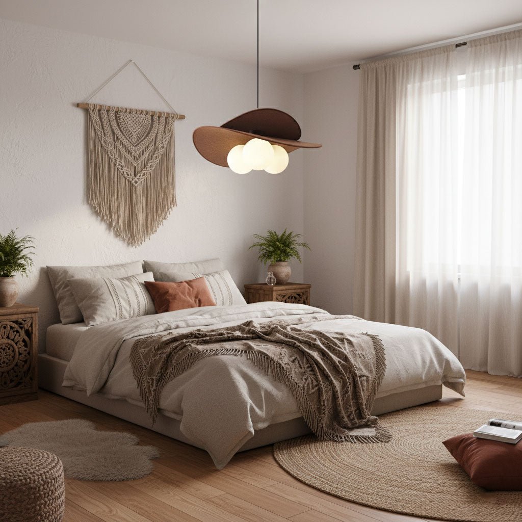 Bloom Petals Chandelier — Sculptural Fabric Pendant Light