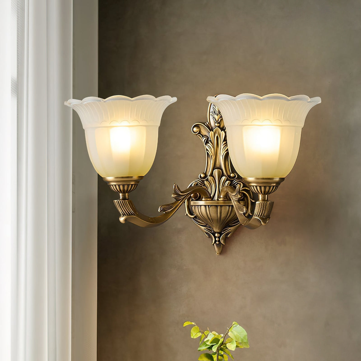 bloom-flower-brass-sconce