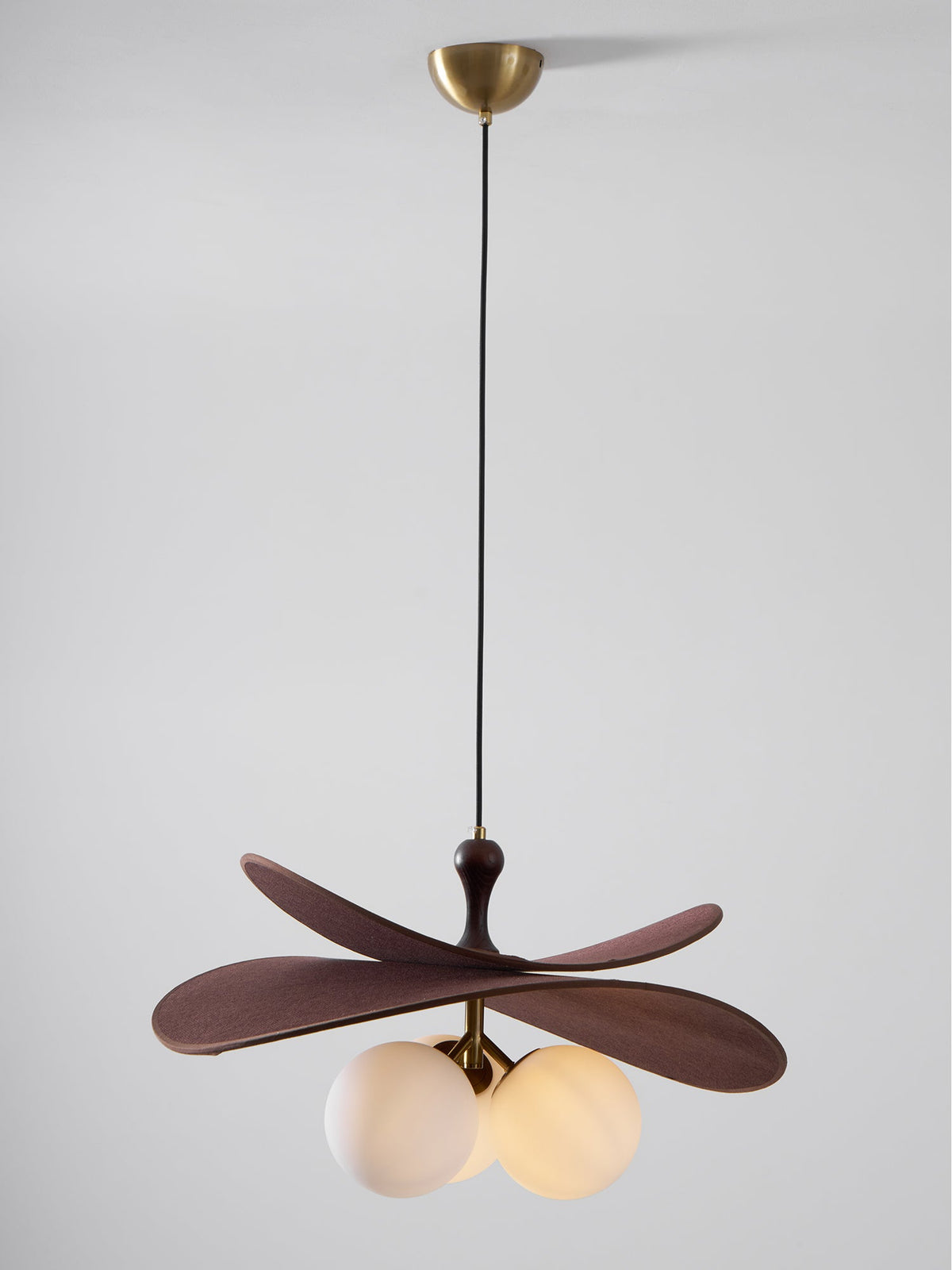 Bloom Petals Chandelier — Sculptural Fabric Pendant Light