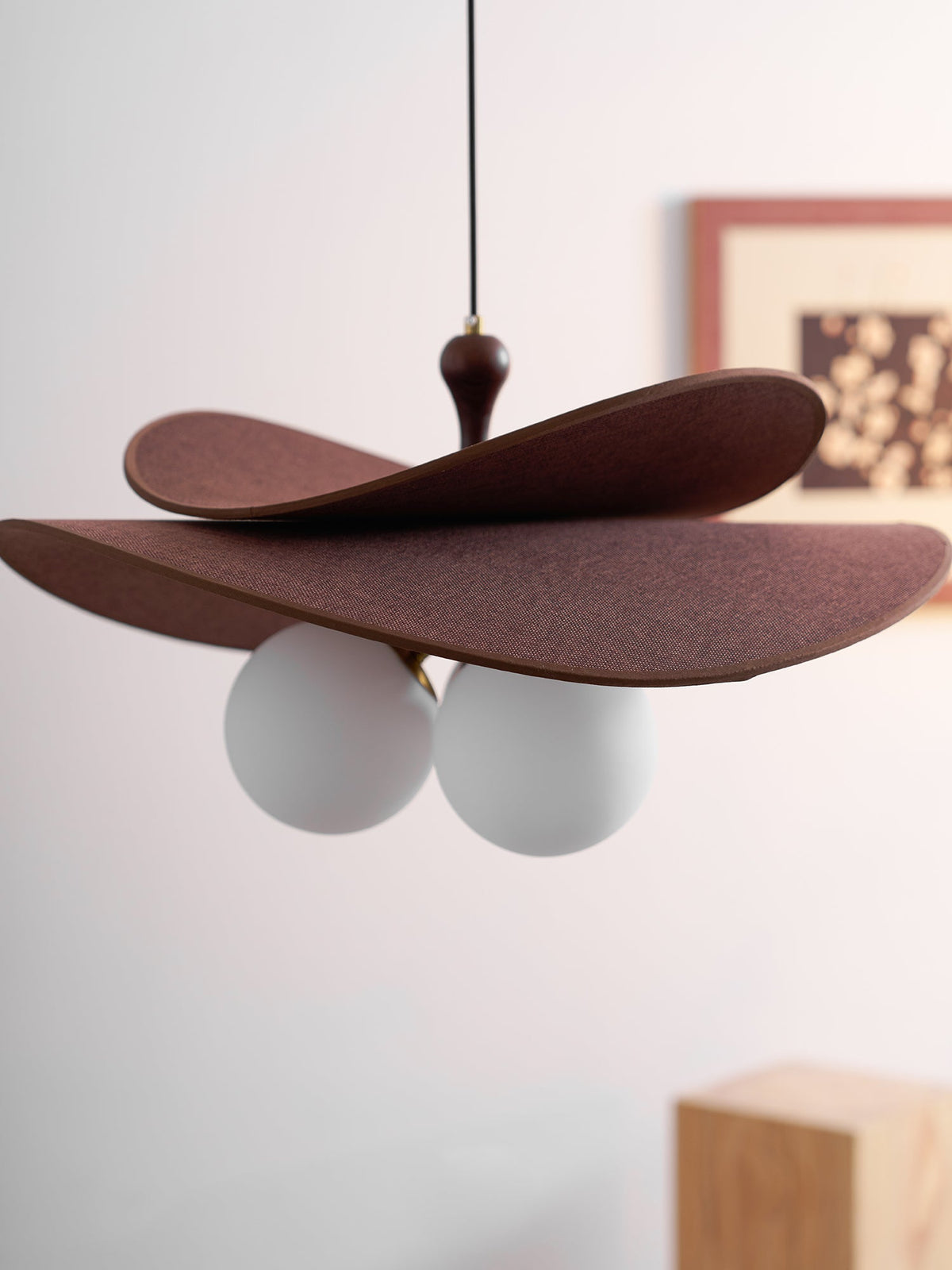 Bloom Petals Chandelier — Sculptural Fabric Pendant Light