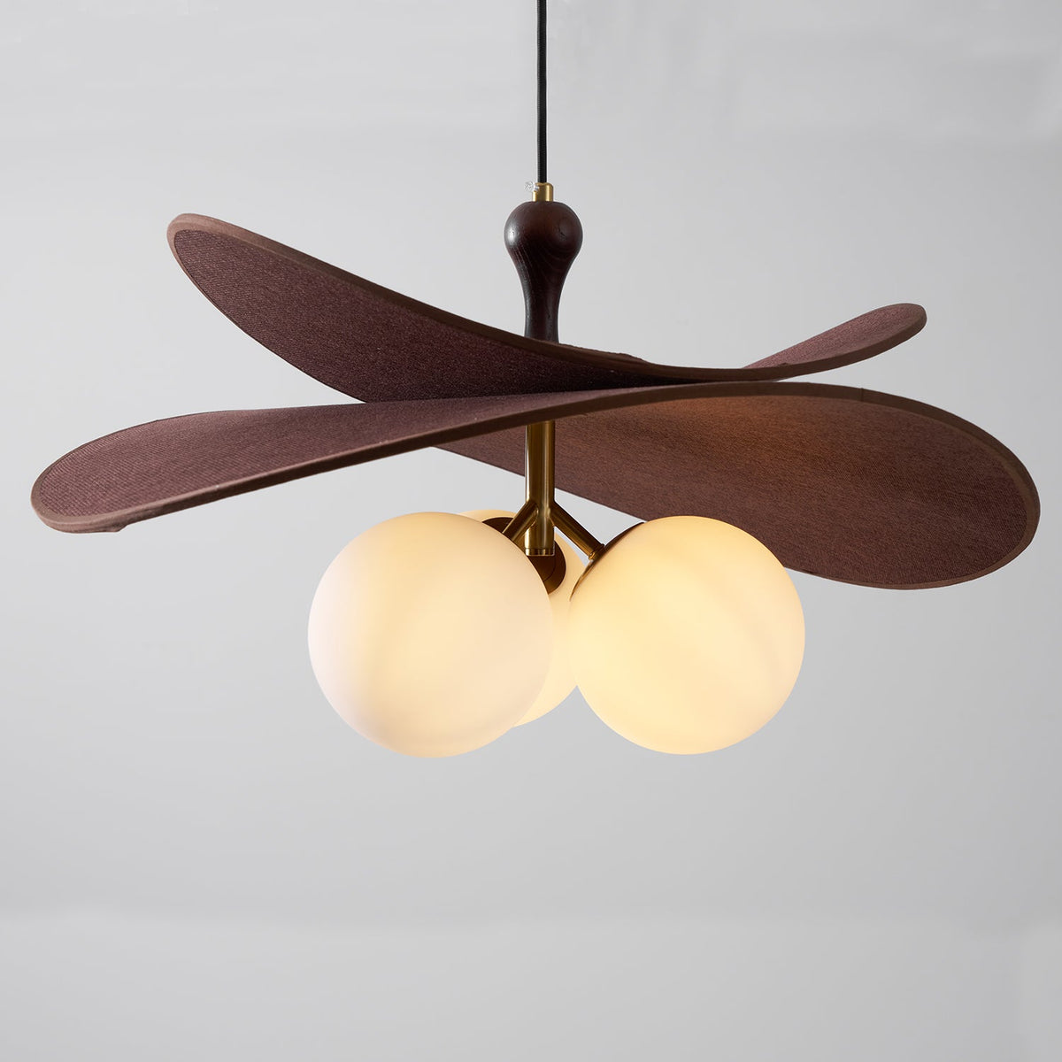 Bloom Petals Chandelier — Sculptural Fabric Pendant Light