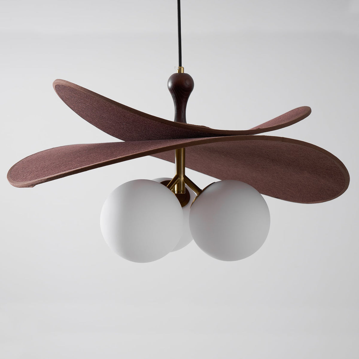 Bloom Petals Chandelier — Sculptural Fabric Pendant Light