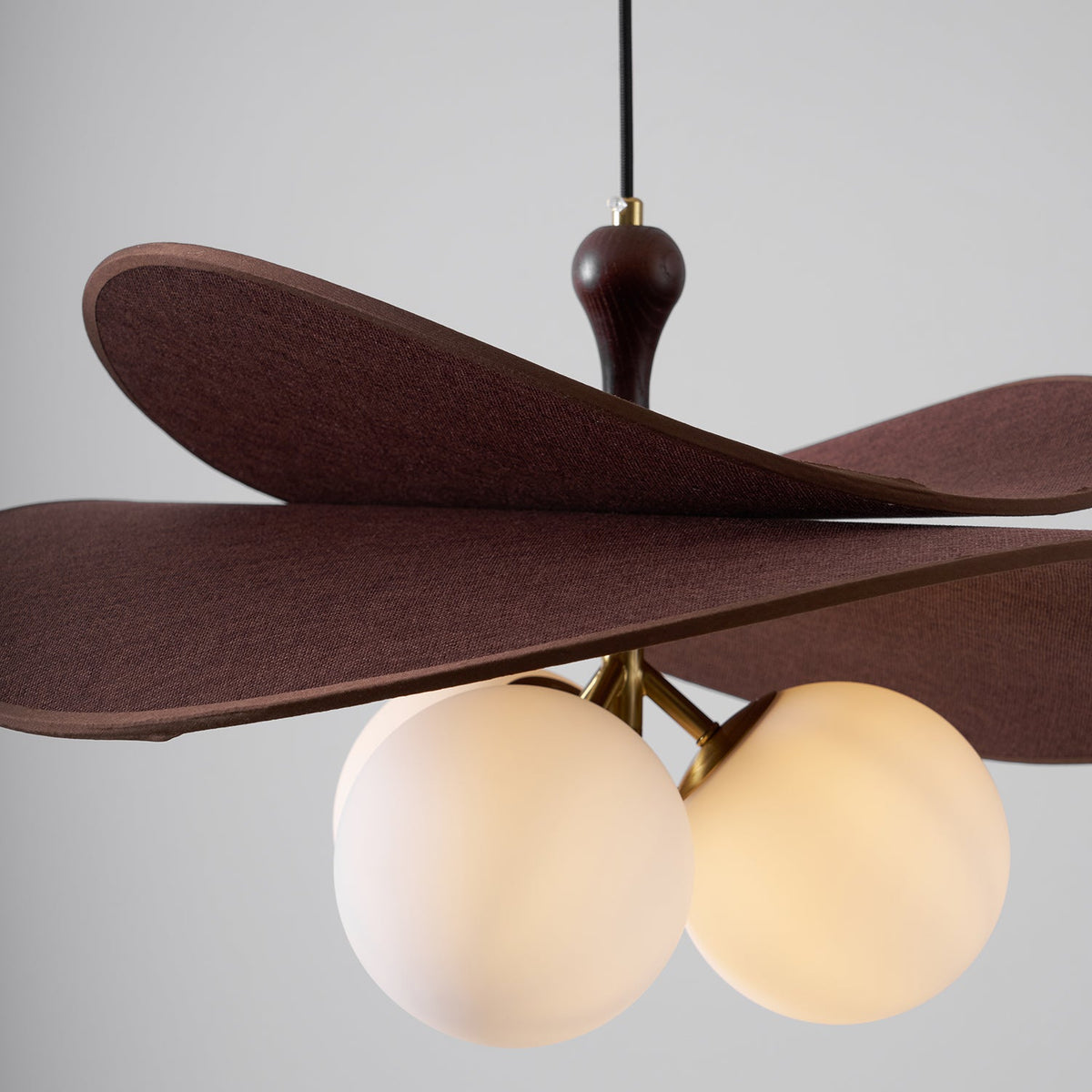 Bloom Petals Chandelier — Sculptural Fabric Pendant Light
