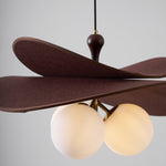 Bloom Petals Chandelier — Sculptural Fabric Pendant Light