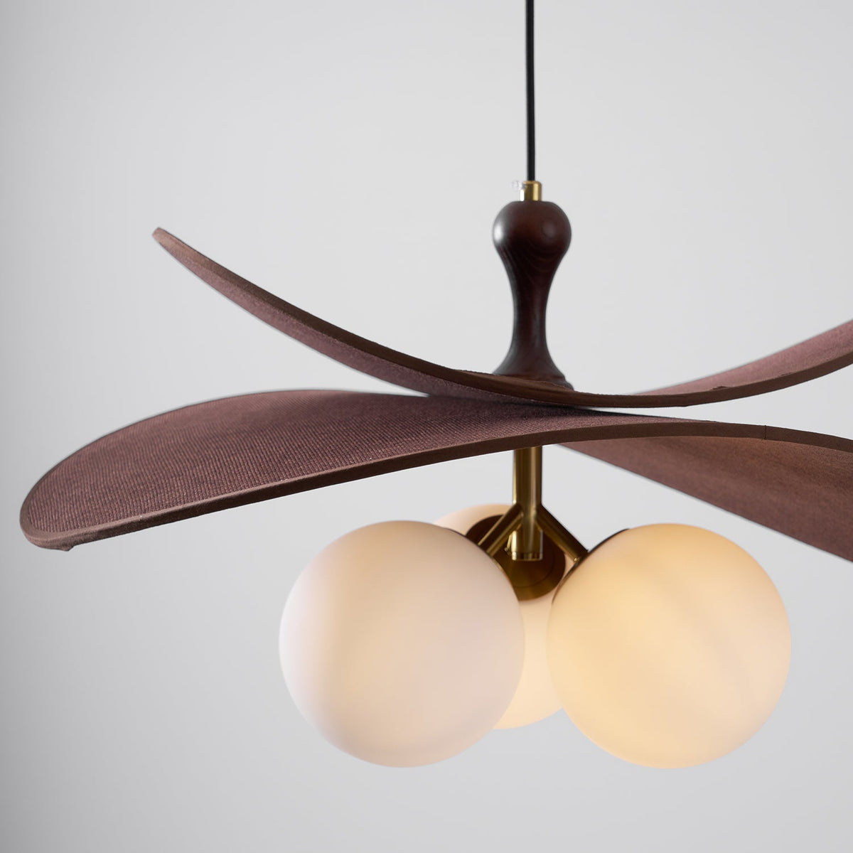Bloom Petals Chandelier — Sculptural Fabric Pendant Light