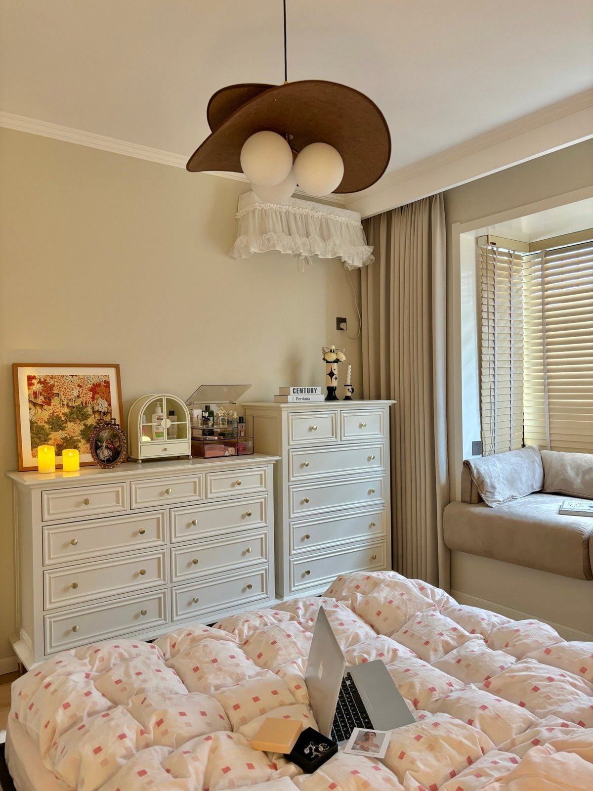 Bloom Petals Chandelier — Sculptural Fabric Pendant Light