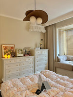 Bloom Petals Chandelier — Sculptural Fabric Pendant Light