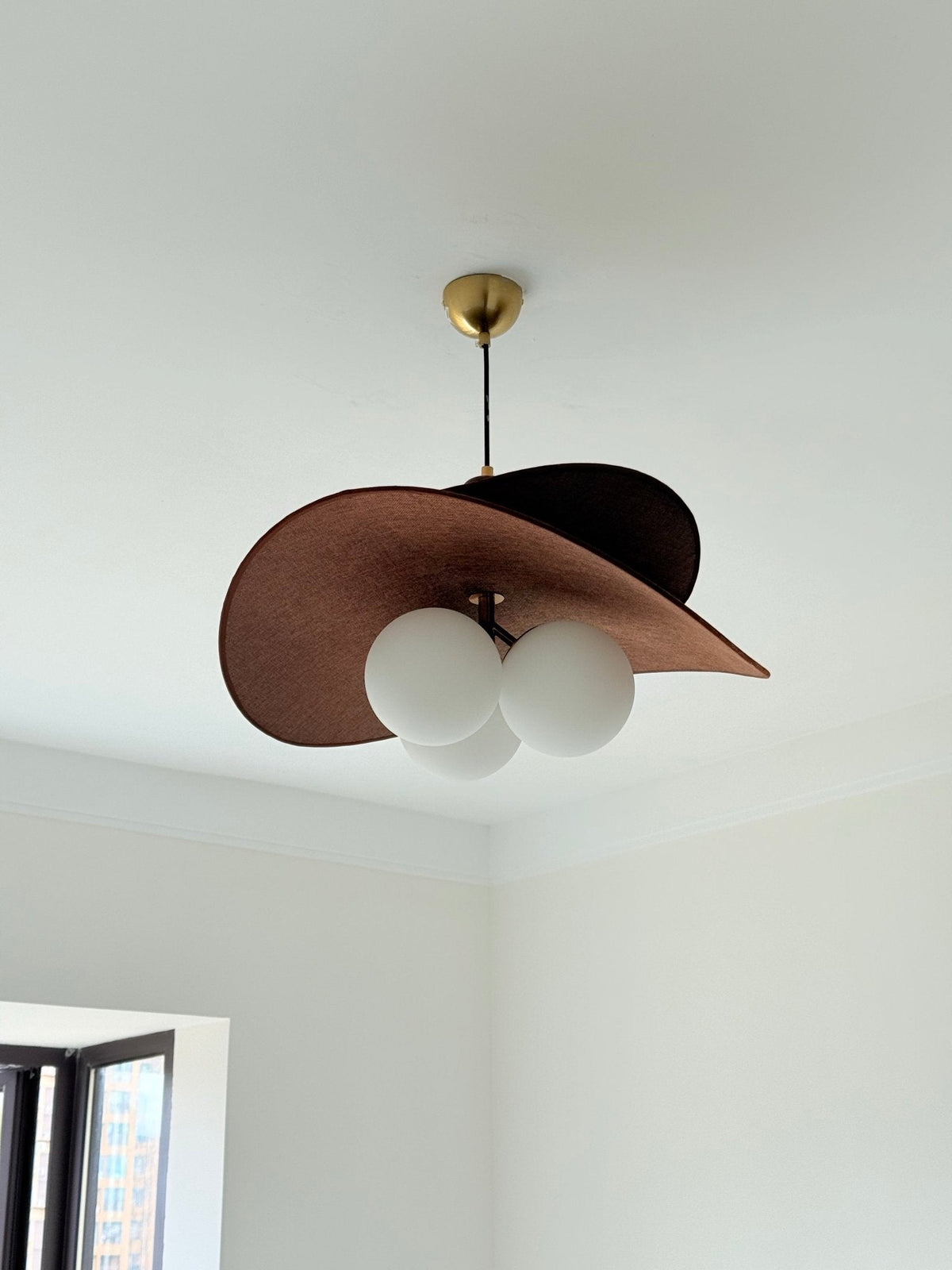 Bloom Petals Chandelier — Sculptural Fabric Pendant Light