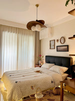 Bloom Petals Chandelier — Sculptural Fabric Pendant Light