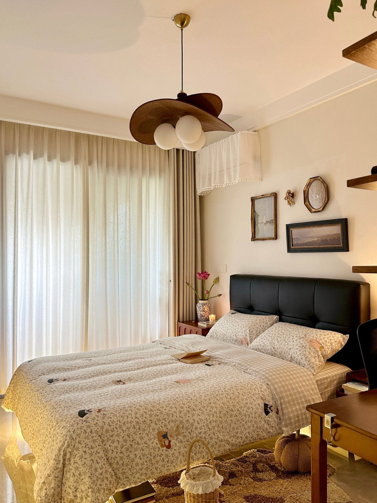 Bloom Petals Chandelier — Sculptural Fabric Pendant Light