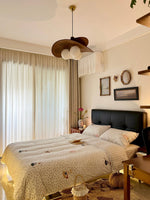 Bloom Petals Chandelier — Sculptural Fabric Pendant Light