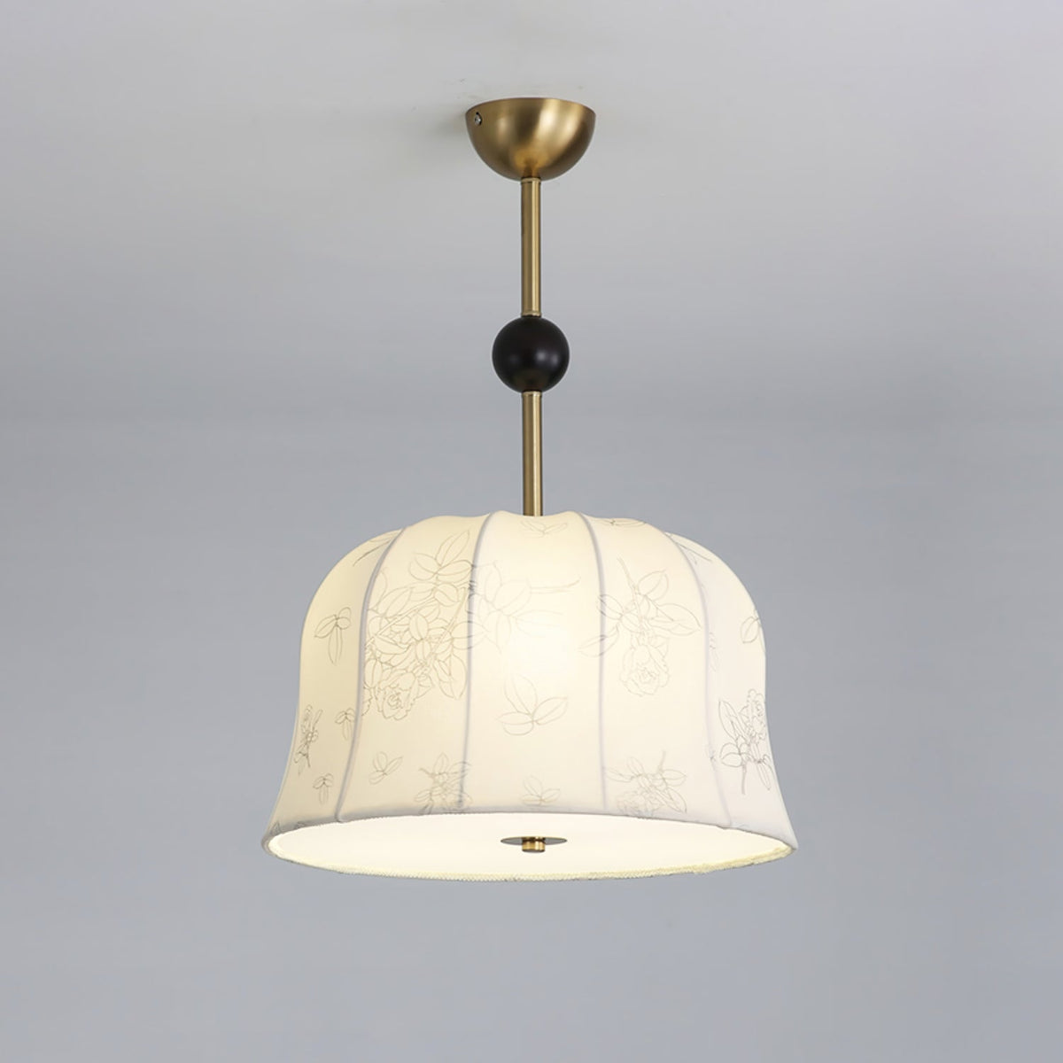 Blossom Curve Modern Fabric Pendant Light for Dining Room and Bedroom