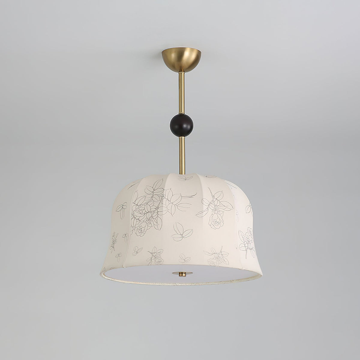 Blossom Curve Modern Fabric Pendant Light for Dining Room and Bedroom