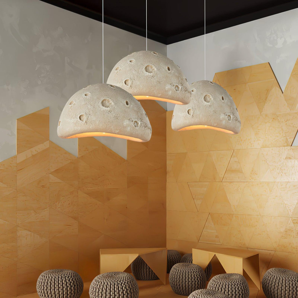 Lunara Blue Planet Pendant Light – Modern Designer Ceiling Lamp