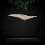 Boat Crystal Chandelier – Modern Linear LED Pendant for Dining & Living Rooms