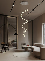 Crystal Ball Pendant Light – Chrome & Clear Glass Chandelier