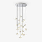 Crystal Ball Pendant Light – Chrome & Clear Glass Chandelier