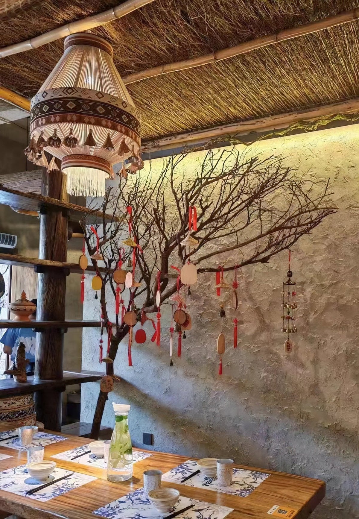 Artisan Woven Fringe Pendant Light for Boho Interiors