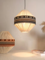 Artisan Woven Fringe Pendant Light for Boho Interiors