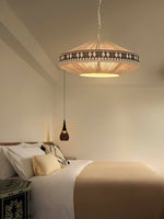 Artisan Woven Fringe Pendant Light for Boho Interiors