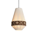 Artisan Woven Fringe Pendant Light for Boho Interiors