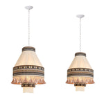 Artisan Woven Fringe Pendant Light for Boho Interiors