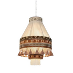 Artisan Woven Fringe Pendant Light for Boho Interiors