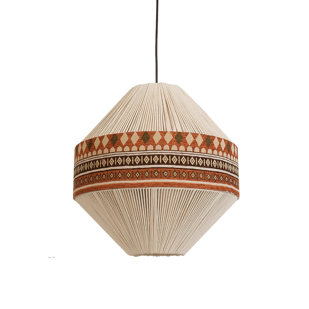Artisan Woven Fringe Pendant Light for Boho Interiors