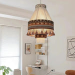 Artisan Woven Fringe Pendant Light for Boho Interiors