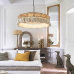 Tidecroft Tassel Pendant Light – Handwoven Hemp Rope Bohemian Chandelier