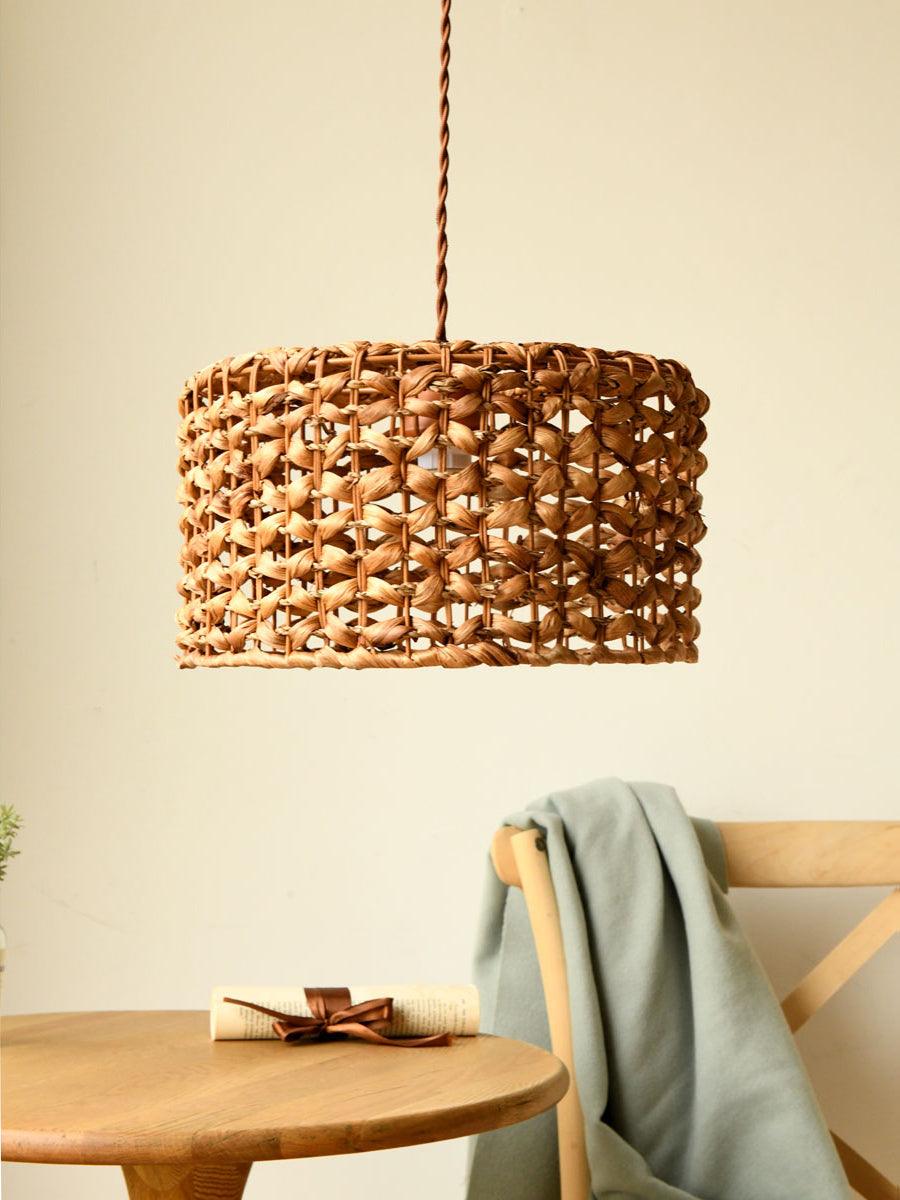boho-rattan-woven-lampshade-pendant-light