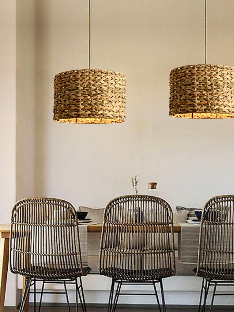 boho-rattan-woven-lampshade-pendant-light