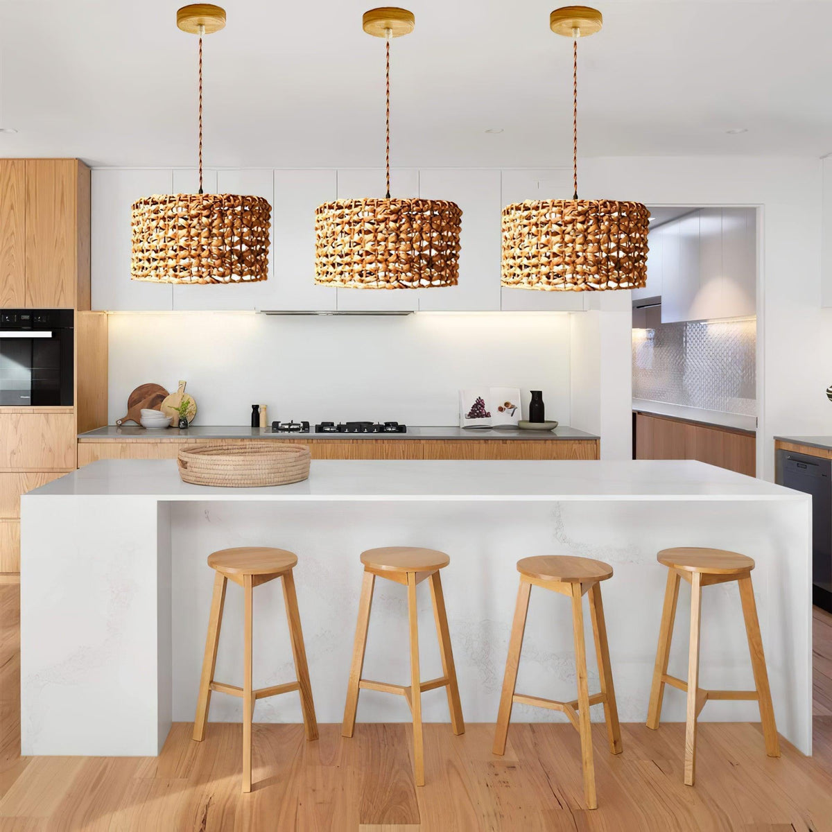 boho-rattan-woven-lampshade-pendant-light