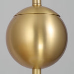 Born Pendant Light in Polished Brass and Opal Glass, Modern Minimalist Ceiling Lamp