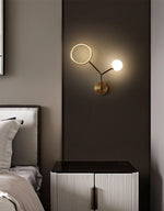 Brass Branch Glass Wall Lamp