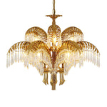 brass-palm-leaf-crystal-chandelier