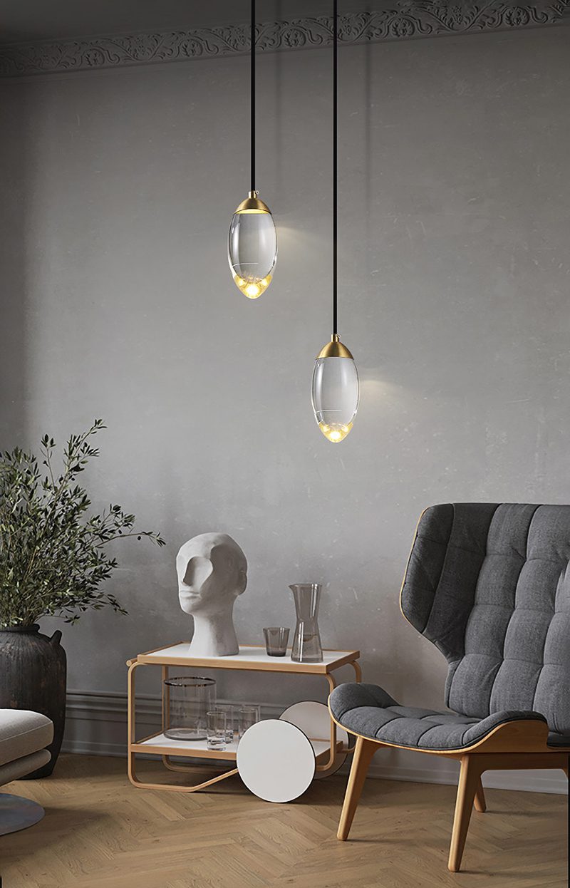 Brass crystal Pendant Lamp