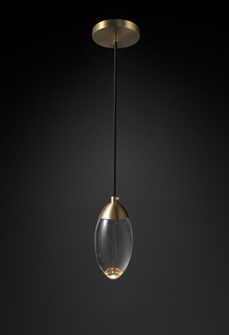 Brass crystal Pendant Lamp