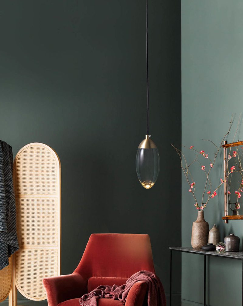 Brass crystal Pendant Lamp
