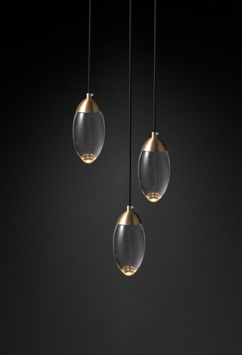 Brass crystal Pendant Lamp