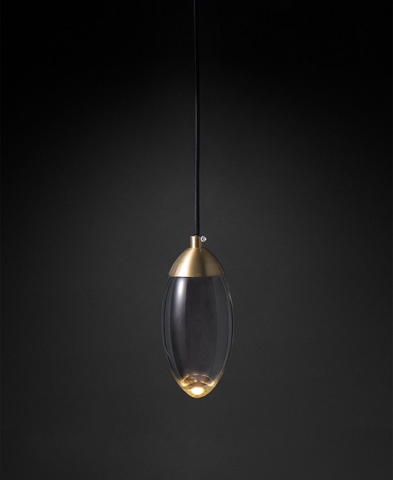 Brass crystal Pendant Lamp
