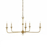 Elara Candle Chandelier – Modern Brass Candelabra Chandelier for Dining Room