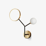 Brass Branch Glass Wall Lamp